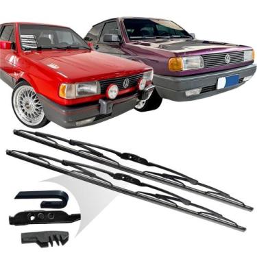 Imagem de Par Limpador Parabrisa Palheta Ferro 16 Gol G1 1980 81 à 1994 - Cinoy