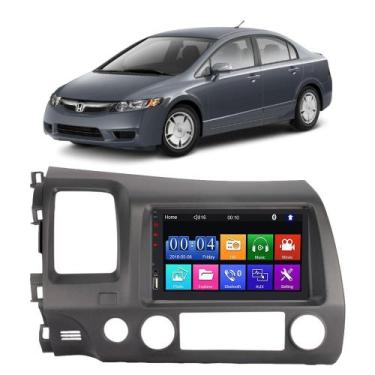 Imagem de Kit Multimídia Mp5 Civic 2007 2008 2009 2010 2011 7 Polegadas Bluetoot