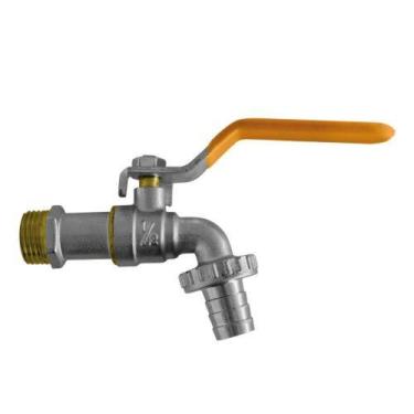 Imagem de 1/2" Torneira Jardim Esfera Niquelada Com Bico Adaptador - Dtools