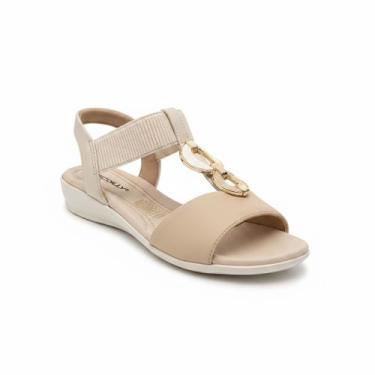 Imagem de Sandália 500417 Feminino Piccadilly Off White Versátil Leve -, 36, Off