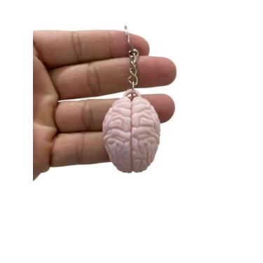 Imagem de Chaveiro Cérebro Rosa Claro  Use It! Impressao 3D