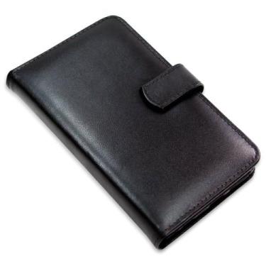 Imagem de Capa Carteira Couro 8 cartoes Preto Para Moto G84 5G XT2347 - CELLWAY