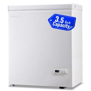 Imagem de Freezer DEMULLER 100L com painel eletrônico branco