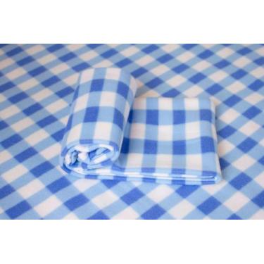 Imagem de Cobertor Polar Soft - COBERTORES PARAHYBA, Infantil, Xadrez azul claro