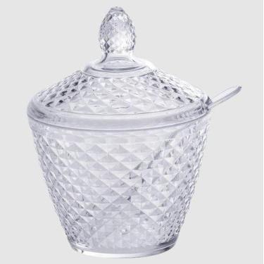 Imagem de Açucareiro Com Colher Luxxor 400mL 1151 - Paramount - Paramount plásti