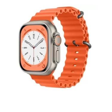 Imagem de Pulseira Oceano Laranja p/ Smart Watch Ultra 42/44/45/49mm - Kaellis