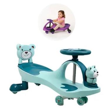 Imagem de Carrinho Rolima Azul Ginga Car Infantil Brinquedo Retro