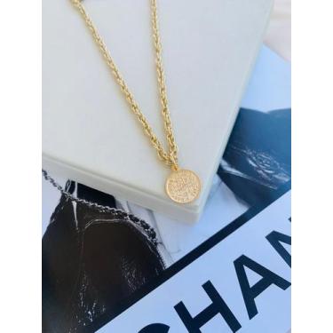 Imagem de Colares chocker colar religioso São Bento a Ouro e Prata - Dondocas.Bi