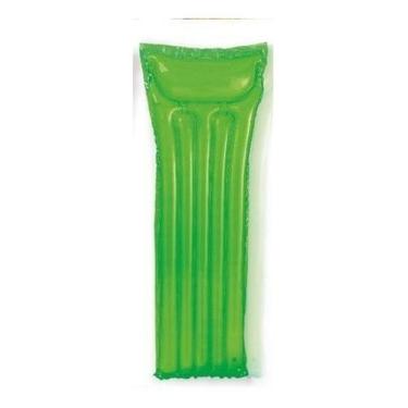 Imagem de Boia Colchão de piscina - Colchão inflável Bronzeador Liso Verde 1,83m