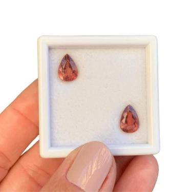 Imagem de Turmalina Vermelha Gota Par 3,99ct - ENE2ESE