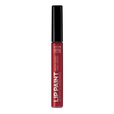 Imagem de Batom Lip Paint Semi Matte Hidratante Framboes Intenso- Avon, Vermelho