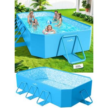 Imagem de Piscina FunBy Dobrável Grande 274 x 173 x 51 cm Não Inflável