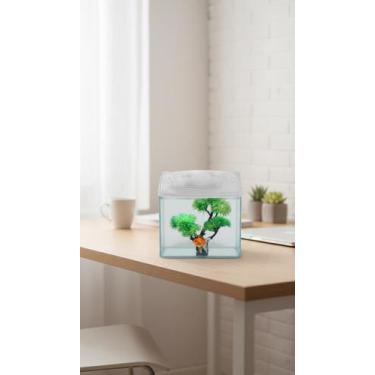 Imagem de Aquário Compacto Plug and Play 5,5 Litros Branco - Congratulations Sto