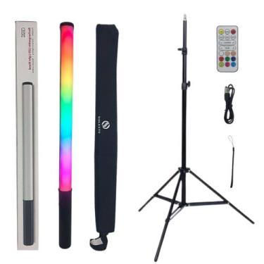 Imagem de Bastão Iluminador De Led Soleste RGB55 com ball head 360 e tripe de 2 