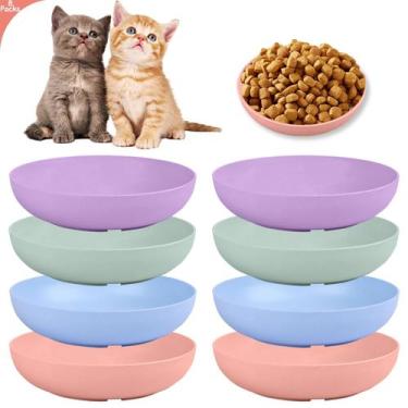Imagem de Conjunto de 8 Tigelas Rasas para Animais Yuzi 14 cm