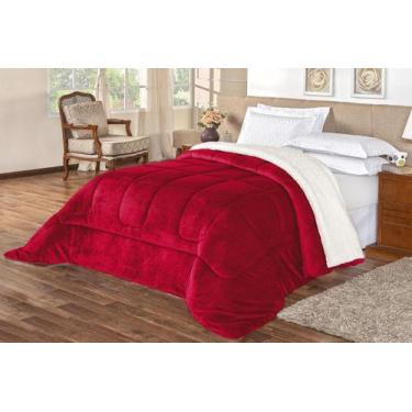 Imagem de Cobertor Casal King Manta Cobertas Com Sherpa Macio Coberdrom Grosso -