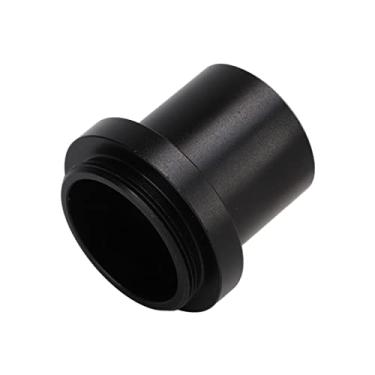 Imagem de Adaptador de anel de microscópio, porta C/CS Ocular de microscópio Anel adaptador de metal Porta de 23,2 mm Preto conveniente para microscópio para câmera