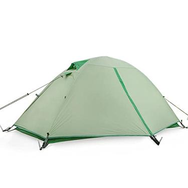 Imagem de GQYYS Barraca de acampamento, barraca compacta de cúpula de 2 minutos, fácil de instalar, barraca leve para 2 pessoas, barraca à prova d'água, para caminhadas, acampamento, mochila, sobrevivência e viagens