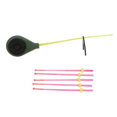 Imagem de Vara de pesca no gelo, kit de vara de pesca flexível resistente a baixas temperaturas conveniente de alta resistência com ponta superior para pesca ao ar livre(14cm)