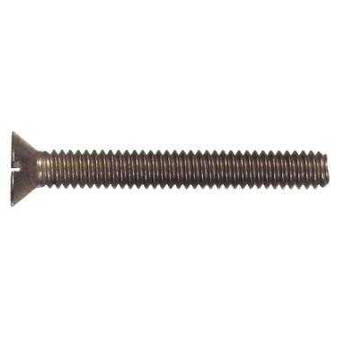 Imagem de The Hillman Group 3072 1/4-20 x 2 polegadas parafuso de máquina de cabeça plana inoxidável, pacote com 10