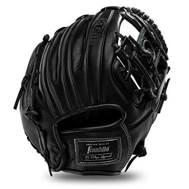 Imagem de Franklin Sports Luva de beisebol CTZ5000 – Luva de beisebol masculina para adultos e jovens – Luva de couro de vaca preta – I-Web de 29 cm para defensores internos