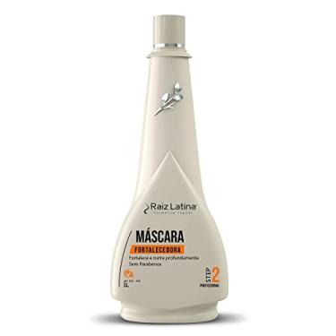 Imagem de Raiz Latina Profissional, Máscara Fortalecedora, óleo de Buriti, óleo de germe de trigo, manteiga de murumuru, silicones, fortalece e hidrata profundamente, Step 2, 1L