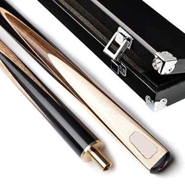 Imagem de LIUHD Tacos de bilhar de bilhar, ferramenta de bilhar de entretenimento Snooker conjunto de taco de sinuca 3/4, caixa de tacos de bilhar, fácil de armazenar em ambientes internos e externos, para sala de jogos, bilhar, bar, E, 10 mm