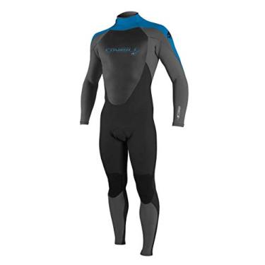 Imagem de Roupa de mergulho O'Neill Youth Epic 4/3 mm com zíper nas costas, preto/fumê/oceano, 4