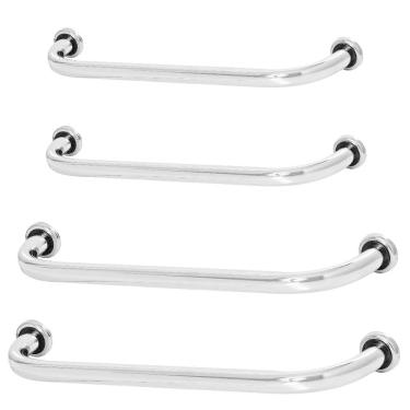 Imagem de Kit 4 Barras De Apoio De Segurança Para Banheiro 40cm E 80cm