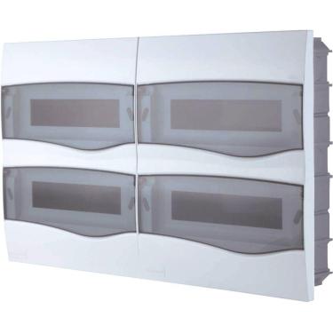 Imagem de Quadro de Distribuição de Embutir 48 DIN ou 32 NEMA Tramontina com Porta Transparente Tramontina