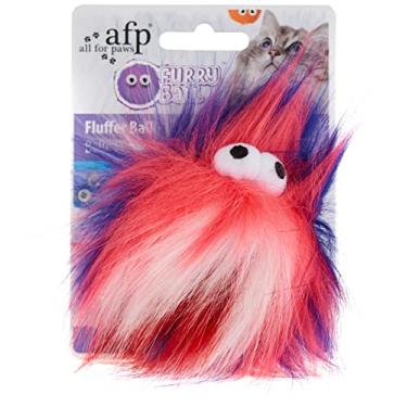 Imagem de All For Paws Bola peluda fofa brinquedo de erva de gato, rosa, 1 kg