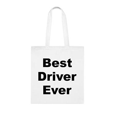Imagem de Bolsa Sacola para motorista, melhor bolsa para motorista, presente para motorista, bolsa de ombro para motorista, bolsa reutilizável para motorista, bolsa para motorista, ideia de de Natal, Branco