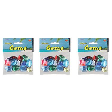 Imagem de Beistle, 3 pacotes de joias de plástico, 30 ml no pacote, 85 g no total
