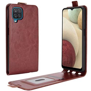 Imagem de Mobile phone accessories Para Samsung for Galaxy A12 R64 Texture Single Vertical Flip Capa protetora de couro com slots para cartões e moldura de foto phone case