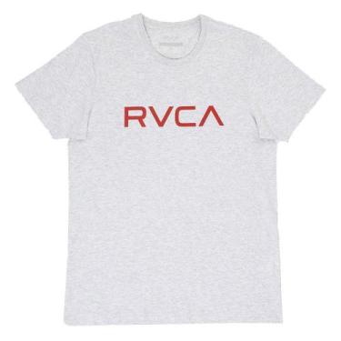 Imagem de Camiseta Rvca Big Rvca Masculina Cinza Claro Mescla