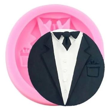 Imagem de Molde De Silicone Palitó Noivo Casamento Doces