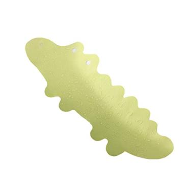 Imagem de SHENGANG Tapete de cozinha antiderrapante de chão tapete de banho ambiental longo chuveiro infantil almofada antiderrapante com ventosa banheira, verde, 95x34 cm