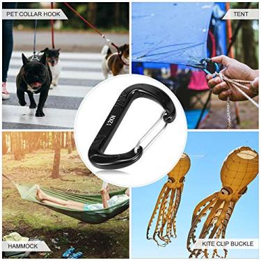 Imagem de Tingpai 4 pcs 12KN Wiregate Mosquetão Snag Livre Mosquetão Mola de Aço G mpo de Peso Leve nço Clipe Equipamentos