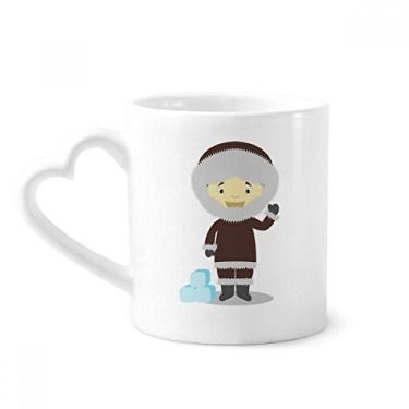Imagem de ColdGreenland Caneca de desenho animado café cerâmica copo de coração de vidro