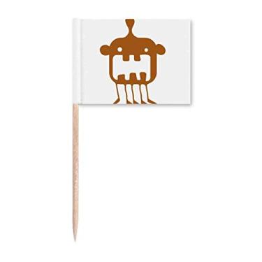 Imagem de Universo Alienígena Monstro Alienígena Criatura Palito Bandeiras Marcador Topper Decoração de Festa