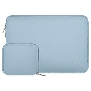Imagem de MOSISO Repelente A Água Neoprene Sleeve Bag Cover Compatible With 13-13.3 Inch Laptop With Small Case, Airy Blue