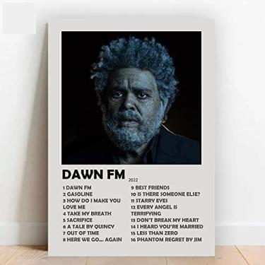 Imagem de Quadro Placa Decorativa The Weeknd Dawn FM em MDF