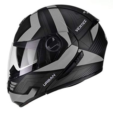 Imagem de Capacete Articulável Moto Peels U-RB2 Vertice Preto Fosco com Prata 62