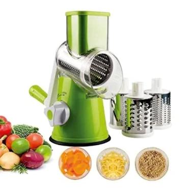 Imagem de Ralador Fatiador de Verduras e Legumes Retrô 3 em 1 C/Manivela