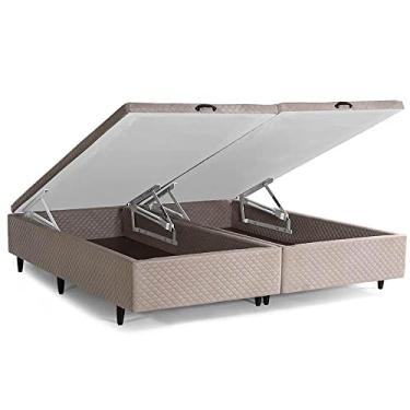 Imagem de Base Cama Box Baú Herval King Pallace, 46x193x203 cm, Bege