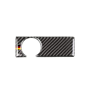 Imagem de OZEQO Painel de fibra de carbono do buraco da fechadura do carro Adesivos decorativos, Ajuste para Audi A6 2005-2011 acessórios de estilo interior