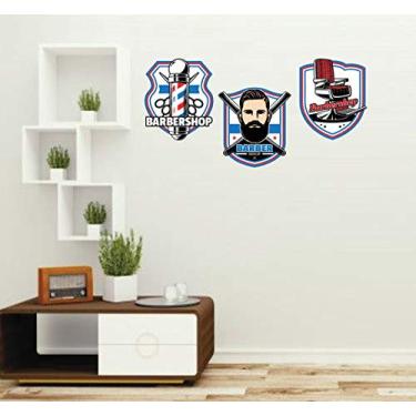 Imagem de Adesivo De Parede Barber Shop tamanho 100cmx 35cm
