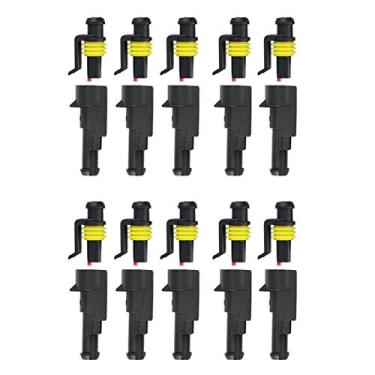 Imagem de Plugue conector elétrico à prova d'água, fácil de usar, conector elétrico macho à prova d'água, estável para barcos a jato para motocicletas e quadriciclos para caravanas