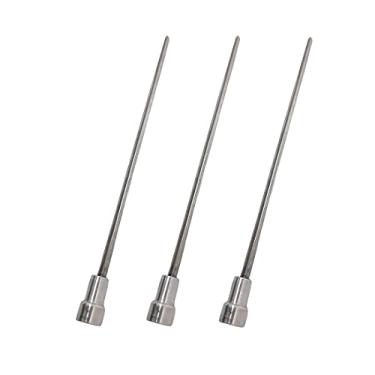 Imagem de 3x Espeto Mini Inox Lâmina 50cm Churrasco Coração Laurindos
