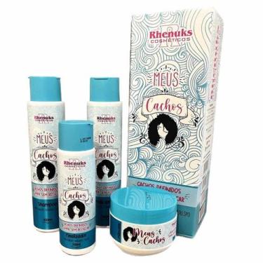 Imagem de Kit Tratamento Capilar Shampoo Condicionador Meus Cachos - Rhenuks Cos